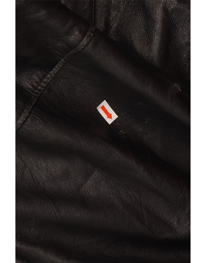 Vintage Herre Læderjakke IT 50 Large Sort