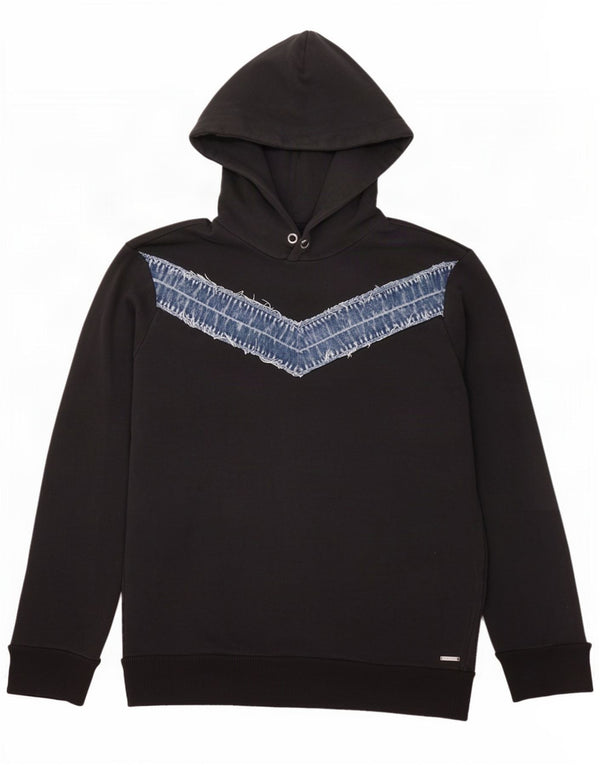 Diesel Herre Hættetrøje Jumper 2XL Sort Colourblock Bomuld