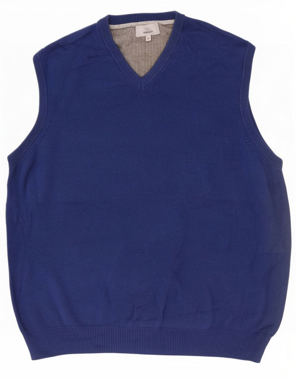 Marks & Spencer Herre Regular Fit Vest Tank Top XL Blå Bomuld