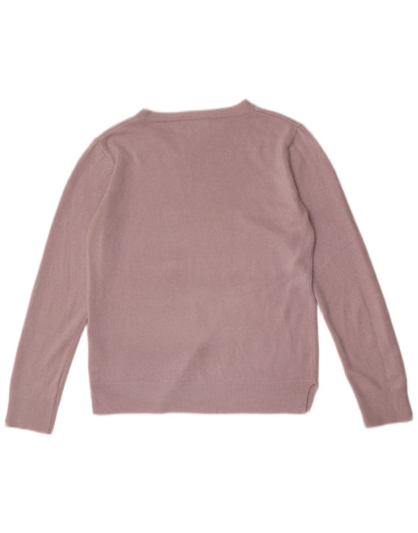 Marks & Spencer Dame sweater med rund hals DK 10 Lille Pink Akryl