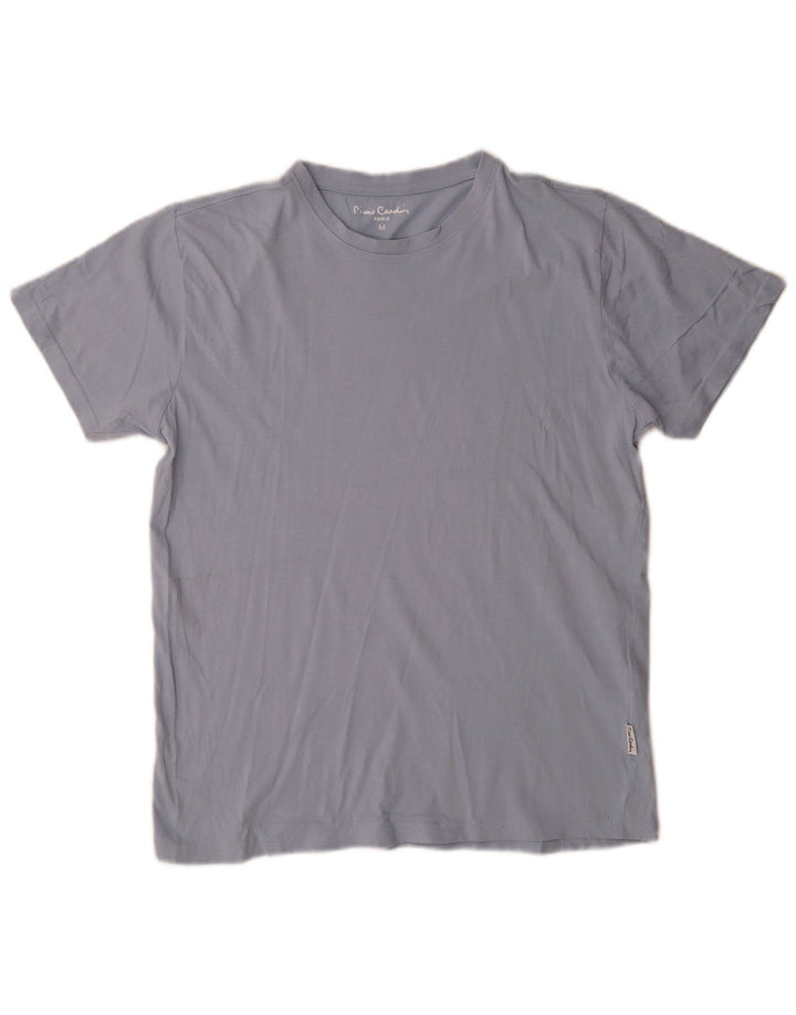 Pierre Cardin Dame T-Shirt Top UK 14 Medium Blue Bomuld