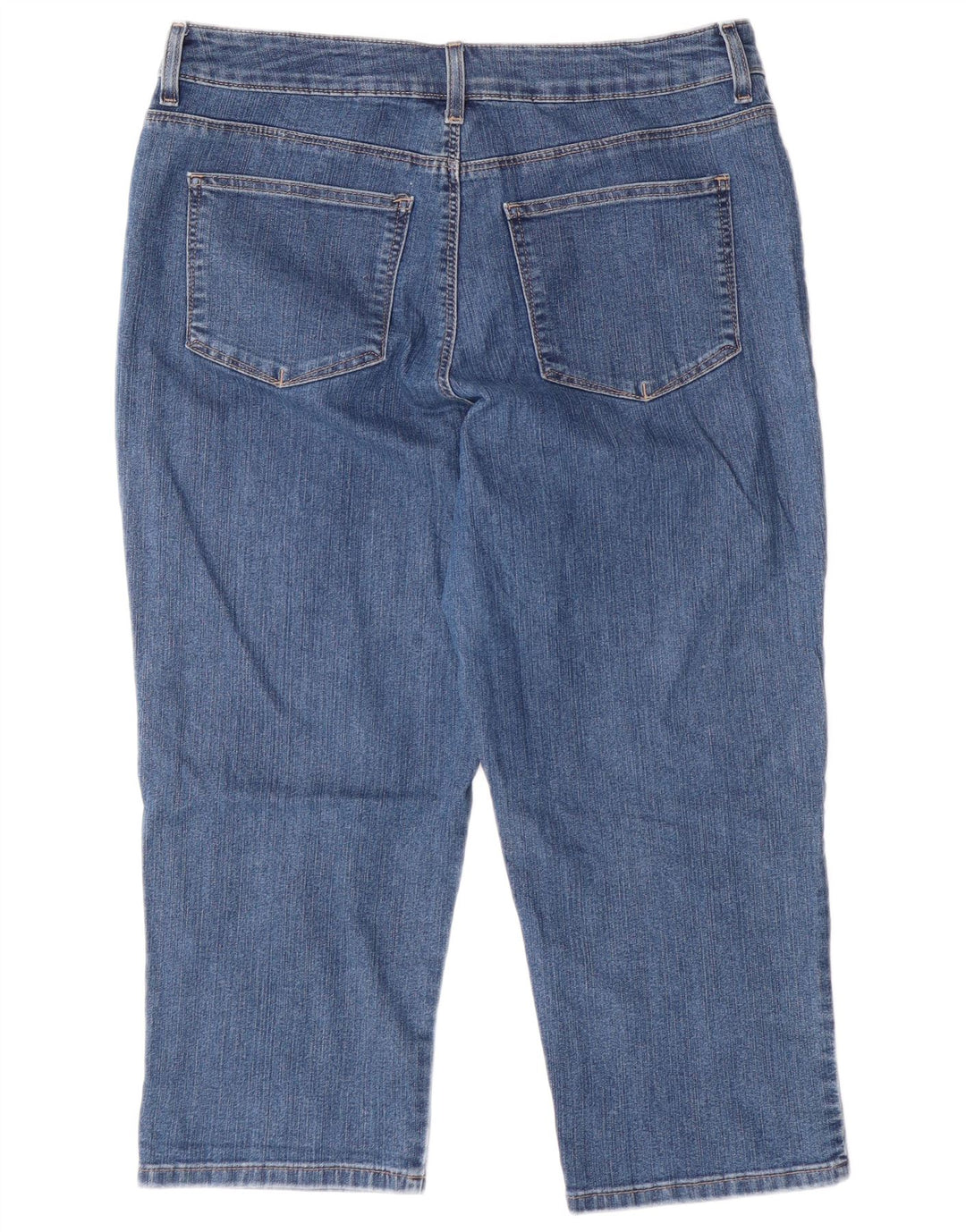 LEE Dame Classic Fit Capri Jeans US 16 2XL W34 L22 Blå Bomuld