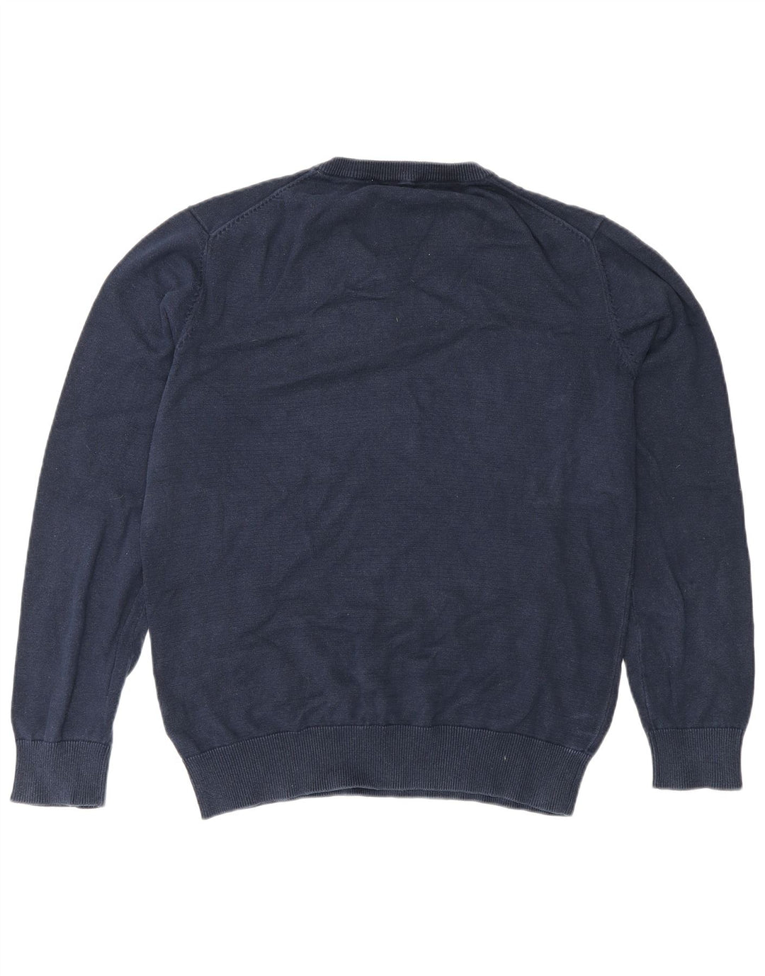 Besætningstøj Herre V-hals sweater Medium Marineblå Bomuld