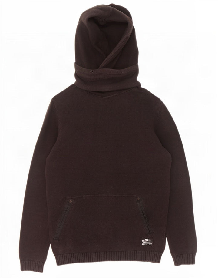 Jack & Jones Herre hættetrøje Sweater Stor sort bomuld