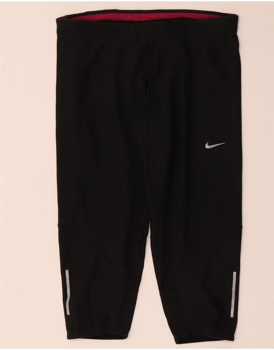 Nike Dame Dri Fit Capri Leggings UK 12 Medium Sort