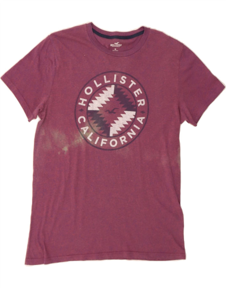 HOLLISTER Mens Graphic T-Shirt Top Medium Purple Cotton Vintage Hollister and Second-Hand Hollister from Messina Hembry 