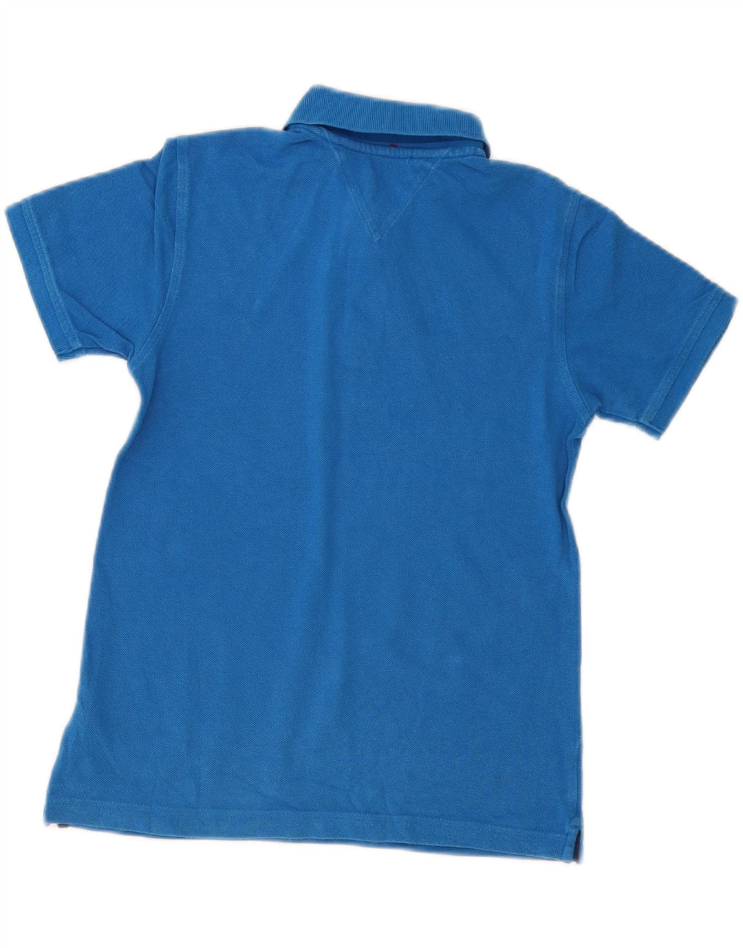 Tommy Hilfiger Boys Polo Shirt 8-9 År Medium Blå Bomuld