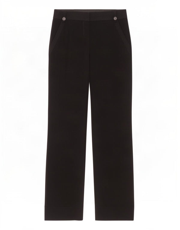 Marks & Spencer Lige fritidsbukser til kvinder UK 10 Small W28 L30 Sort