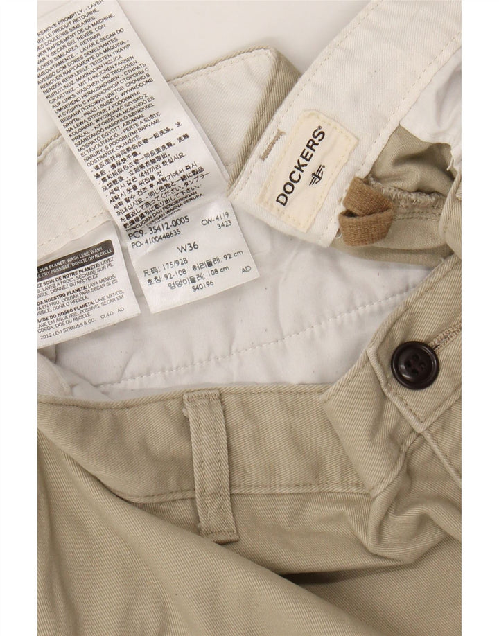 DOCKERS Chino Shorts til mænd W36 Large Beige Bomuld