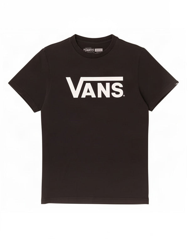 Vans Drenge Grafisk T-Shirt Top 12-13 År Stor Sort Bomuld