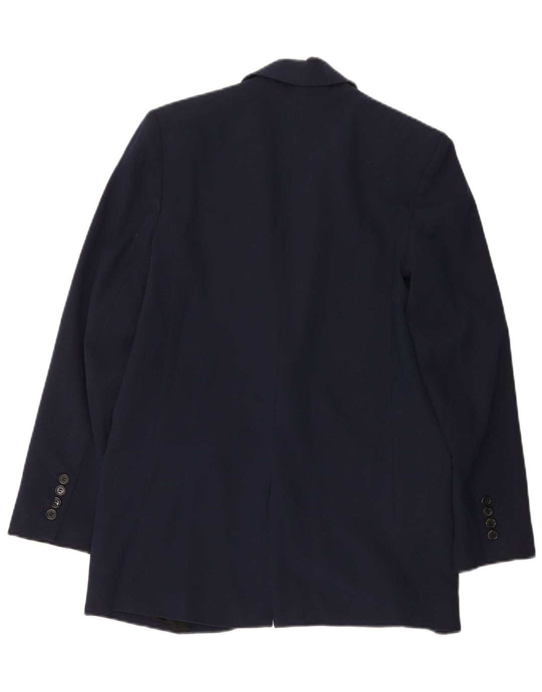 Zara Dame 1-knaps blazerjakke UK 6 XS marineblå polyester