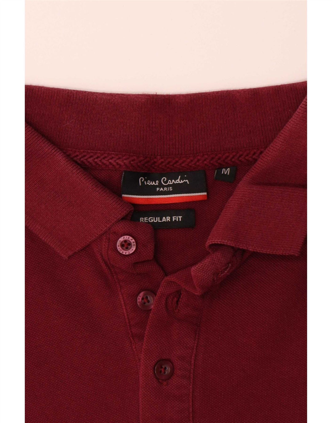 Pierre Cardin Herre Regular Fit Polo Shirt Medium Bourgogne Bomuld