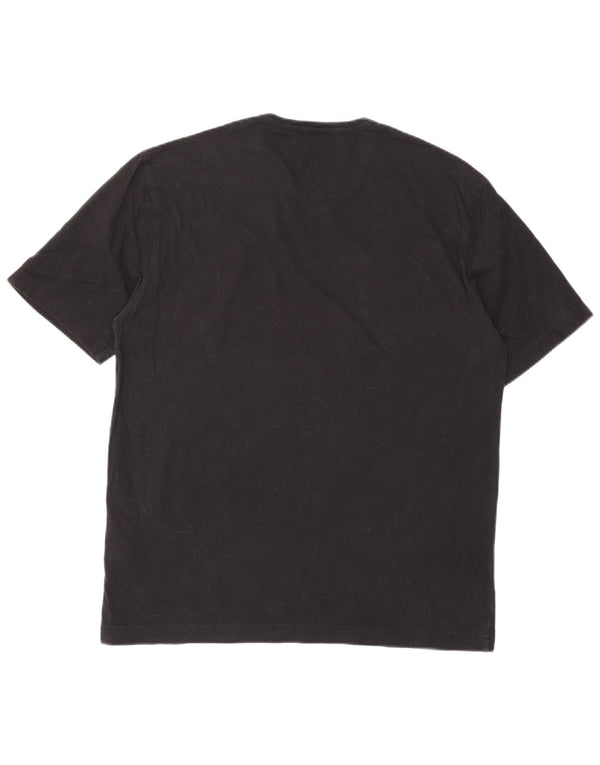 Calvin Klein Jeans Dame T-Shirt Top UK 18 XL Sort Bomuld