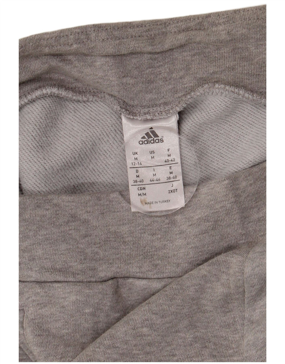 ADIDAS grafiske træningsdragtbukser til kvinder Joggers UK 12/14 Medium Grey