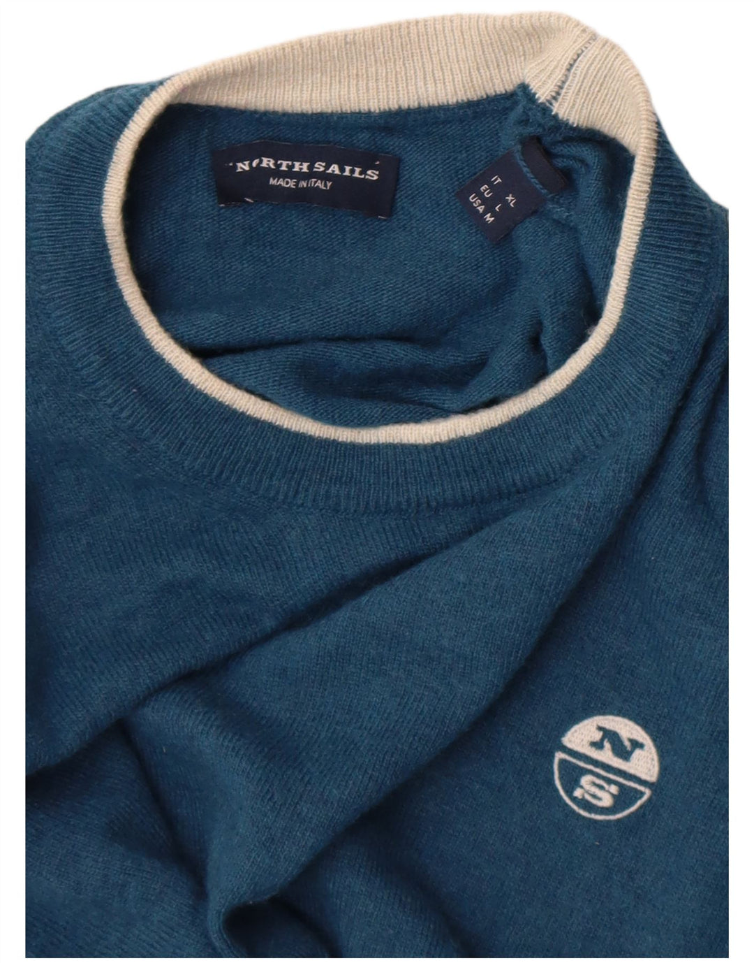 North Sails Herre Crew Neck Jumper Sweater Stor Blå Polyamid