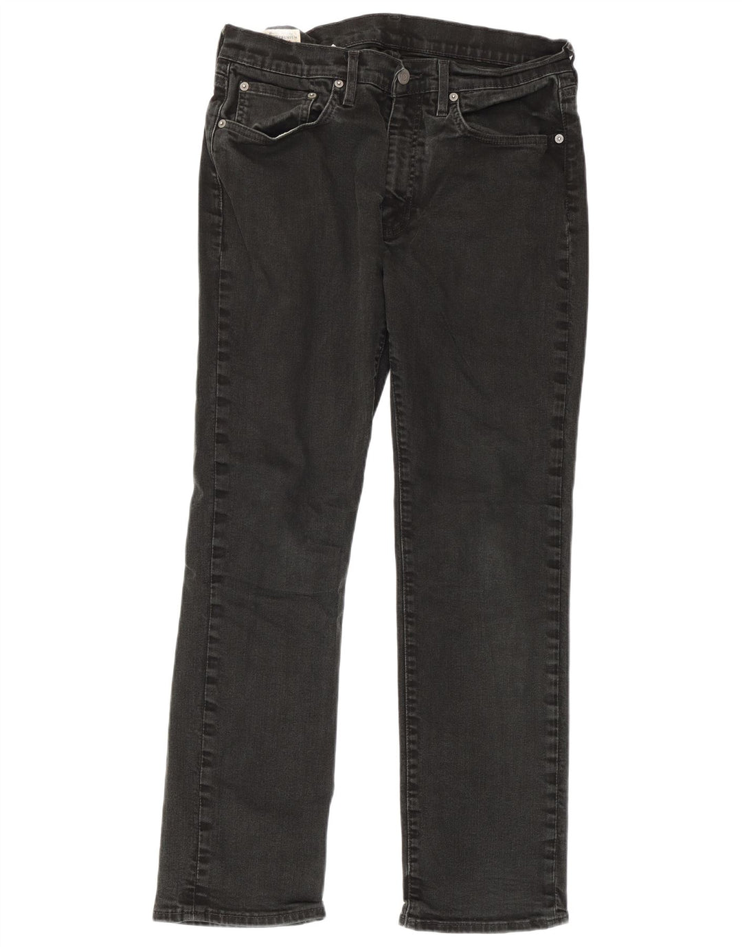 Levi's Straight Jeans til mænd W33 L30 Sort bomuld