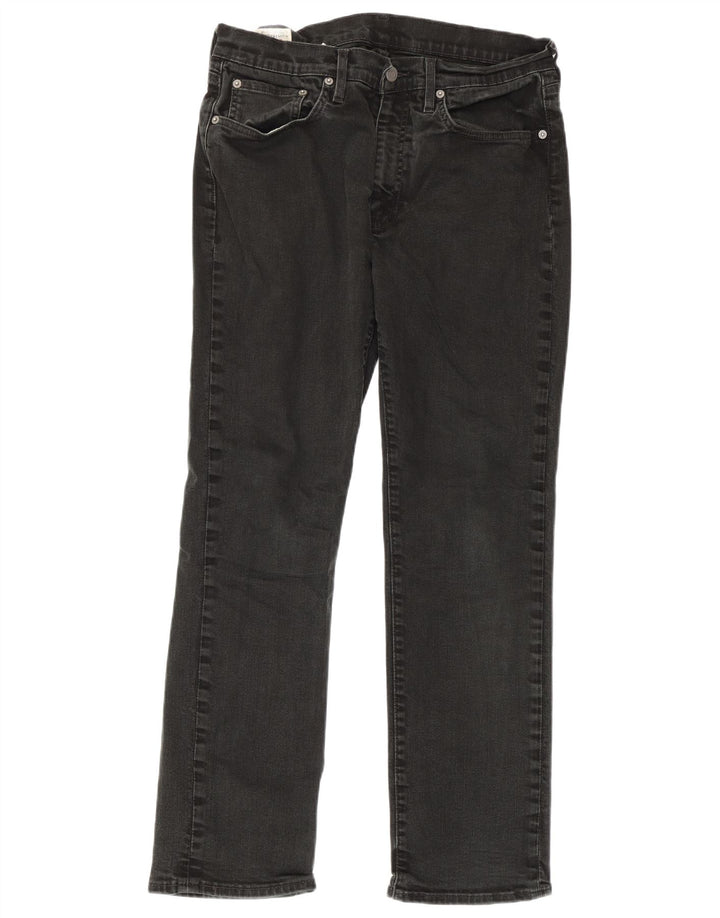 Levi's Straight Jeans til mænd W33 L30 Sort bomuld