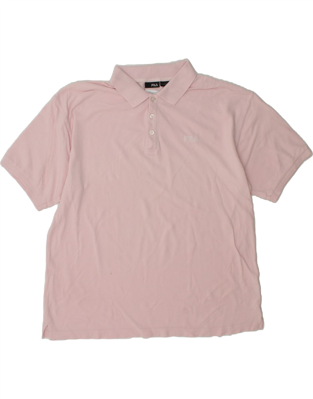 FILA Mens Polo Shirt 2XL Pink Vintage Fila and Second-Hand Fila from Messina Hembry 