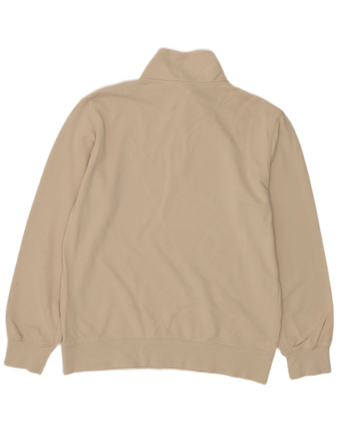 Levi's Herre Standard Fit Zip Neck Sweatshirt Jumper Medium Beige Bomuld