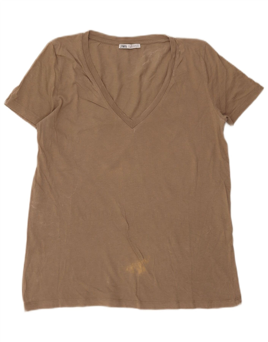 Zara T-Shirt Top UK 14 Medium Grå