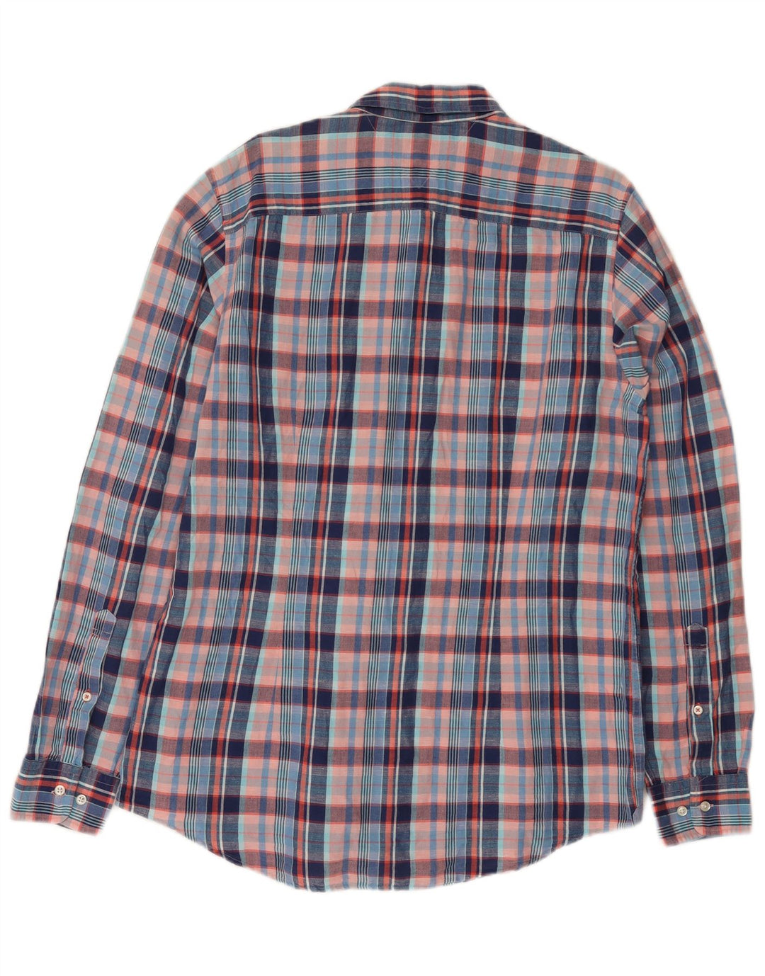 Tommy Hilfiger herreskjorte XL blå ternet linned