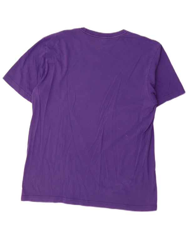 Nike Herre Standard Fit Grafisk T-Shirt Top Stor Lilla Bomuld