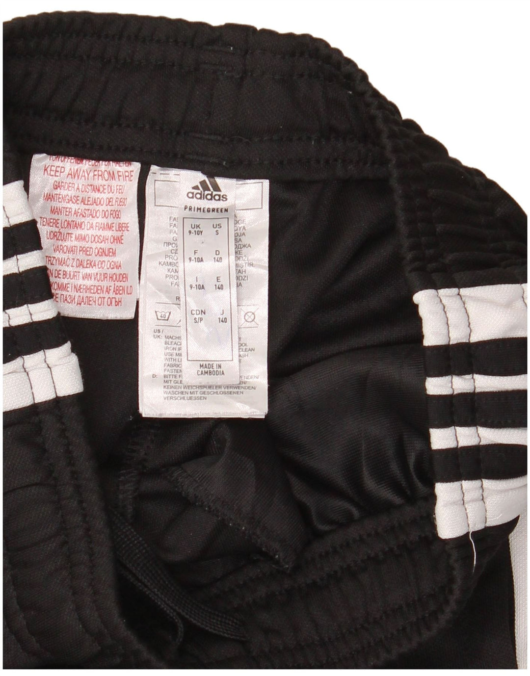 Adidas Boys Aeroready Tracksuit Bukser 9-10 år Sort polyester