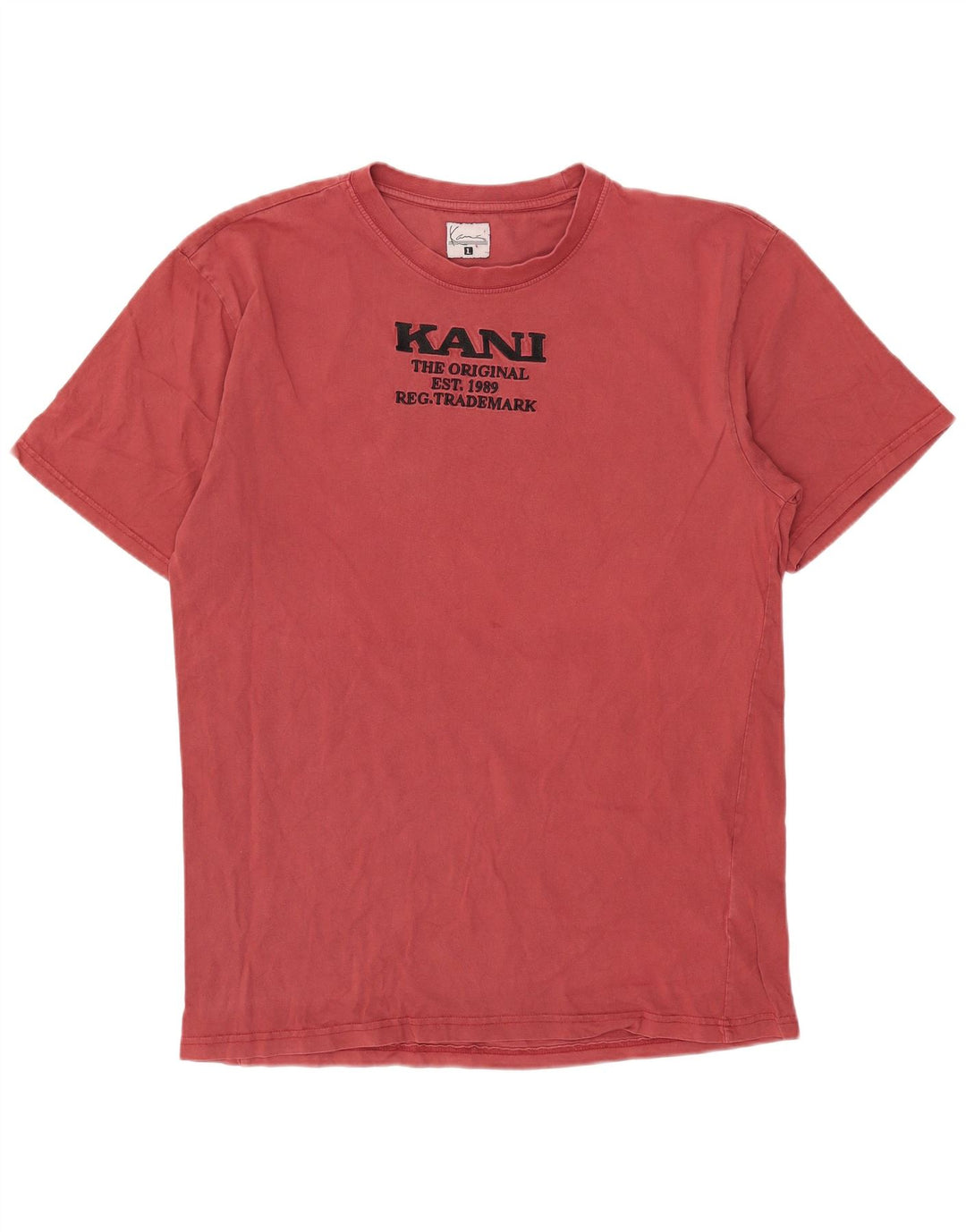 Karl Kani Herre Grafisk T-Shirt Top Stor Rød Bomuld