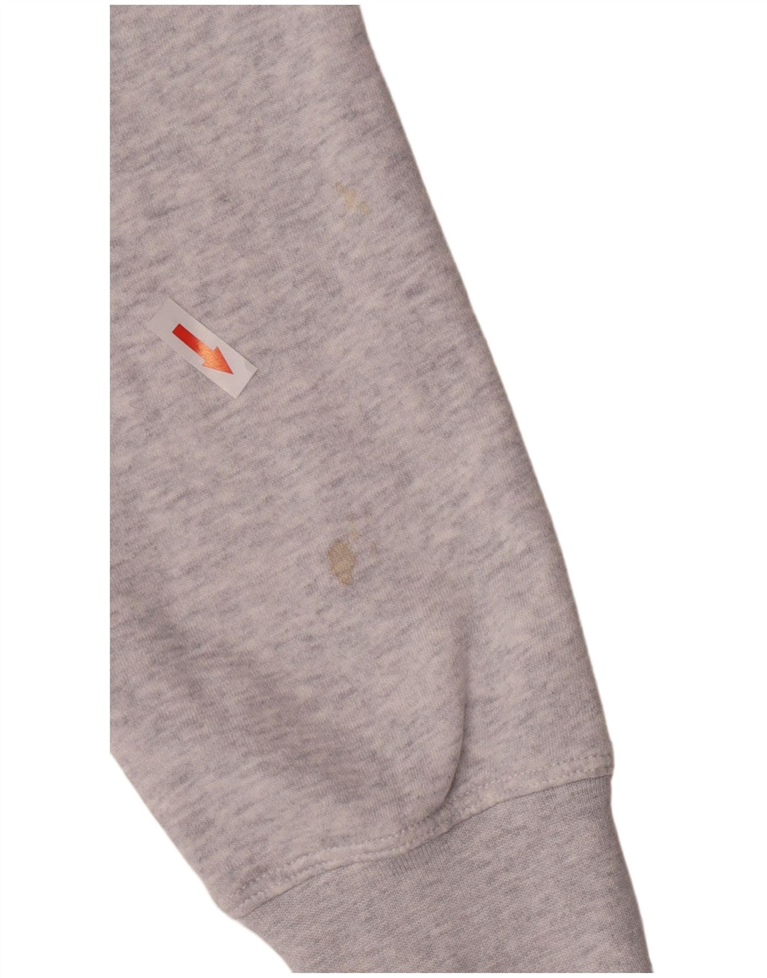 Nike Womens Crop Graphic Sweatshirt Jumper UK 10 Small Grey Flecked