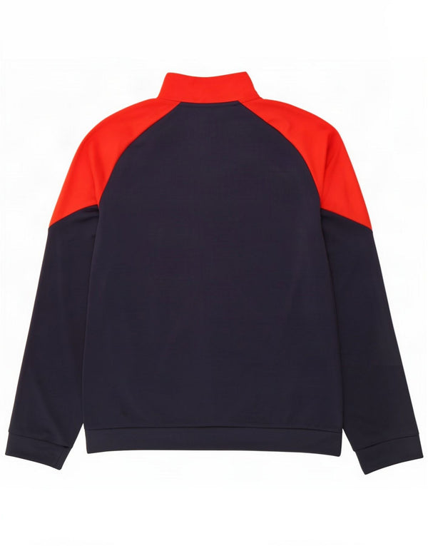 Puma Boys Graphic Tracksuit Top Jacket 15-16 Years Navy Blue Colourblock