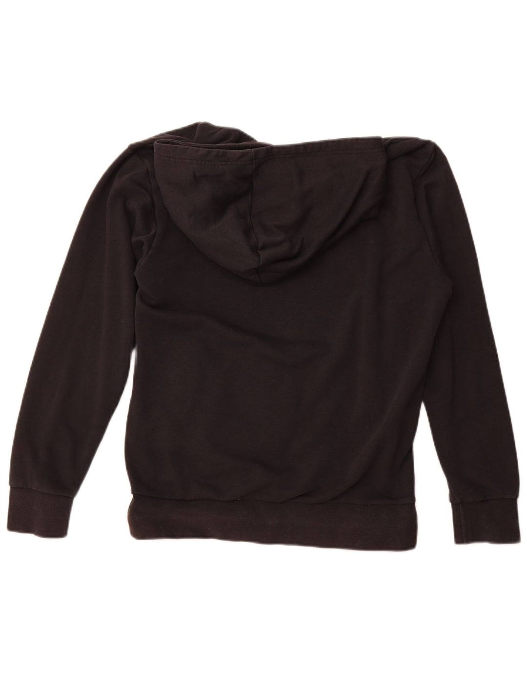 Adidas Graphic Hoodie Jumper UK 14 Medium Sort Bomuld