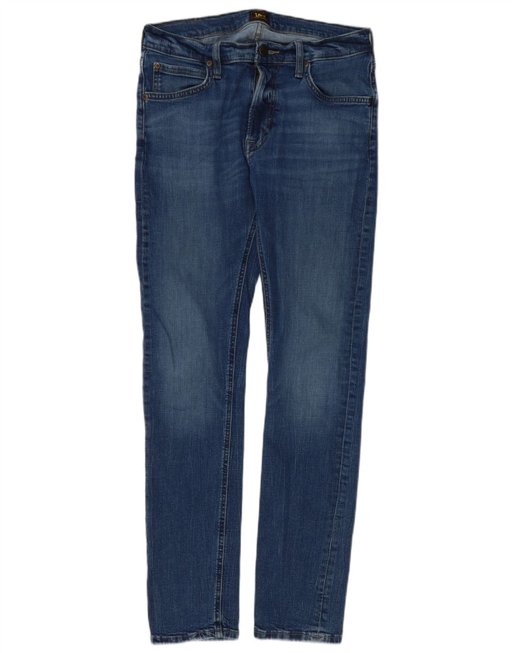 Lee Herre Luke Slim Jeans W31 L30 Blå Bomuld