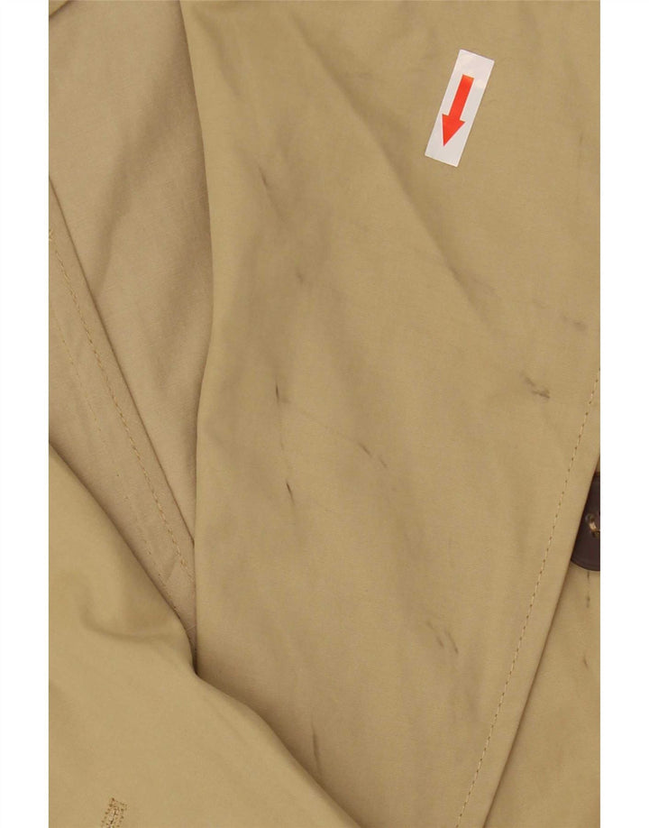 Zara Oversized Trench Coat til kvinder, UK 6 XS Beige Polyester