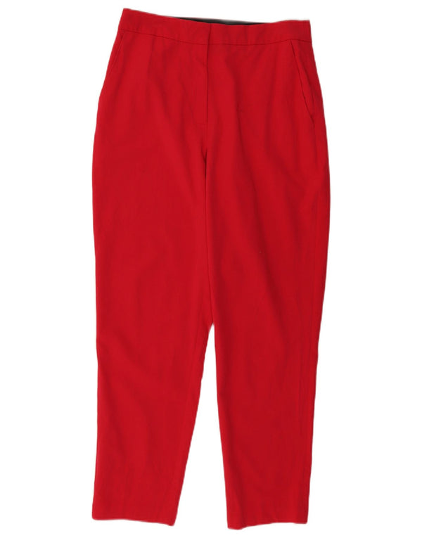 Topshop Dame Slim Chino Bukser UK 10 Small W28 L28 Rød Polyester