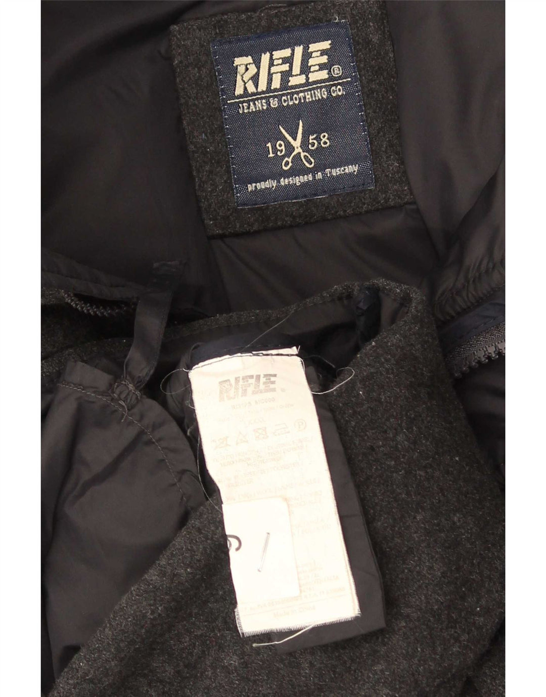 Rifle Herre polstret jakke UK 46 3XL Grå