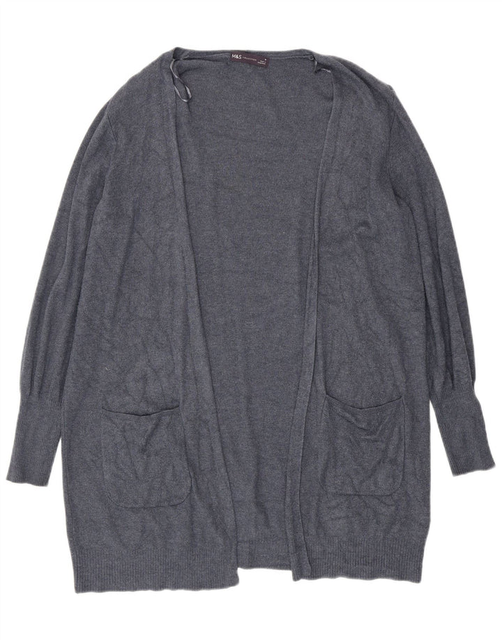 Marks & Spencer Dame oversized cardigan sweater UK 12 Medium Blue