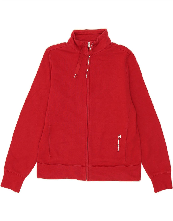 CHAMPION Womens Tracksuit Top Jacket UK 14 Large Red Vintage Champion and Second-Hand Champion from Messina Hembry 