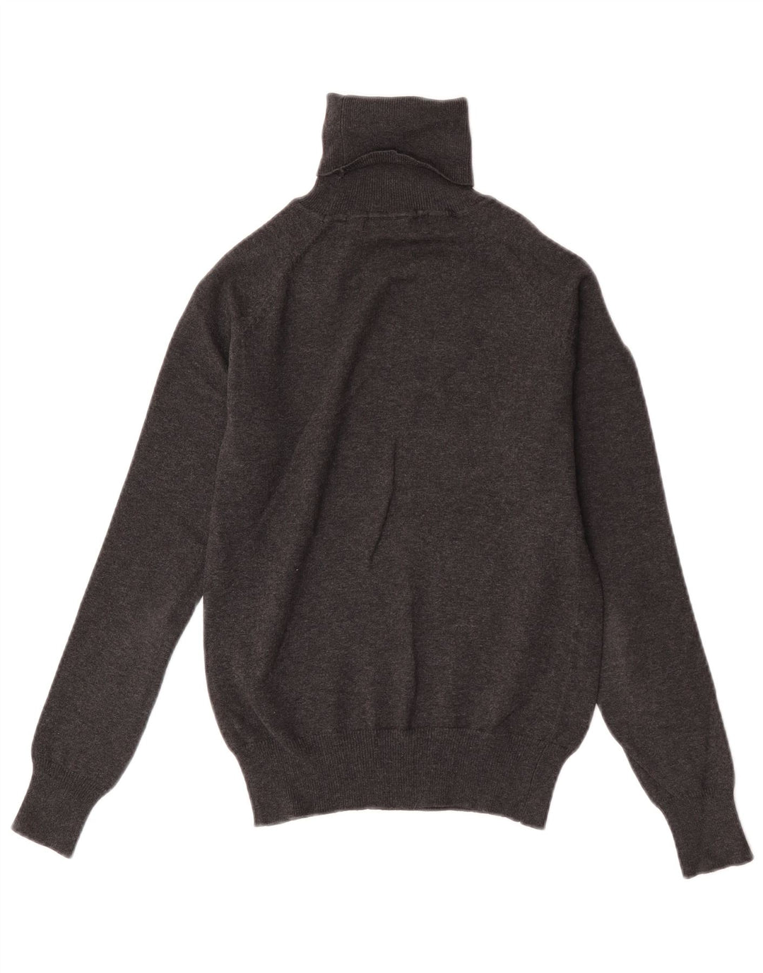 Zara Dame Rullehals Sweater UK 10 Lille Grå Bomuld