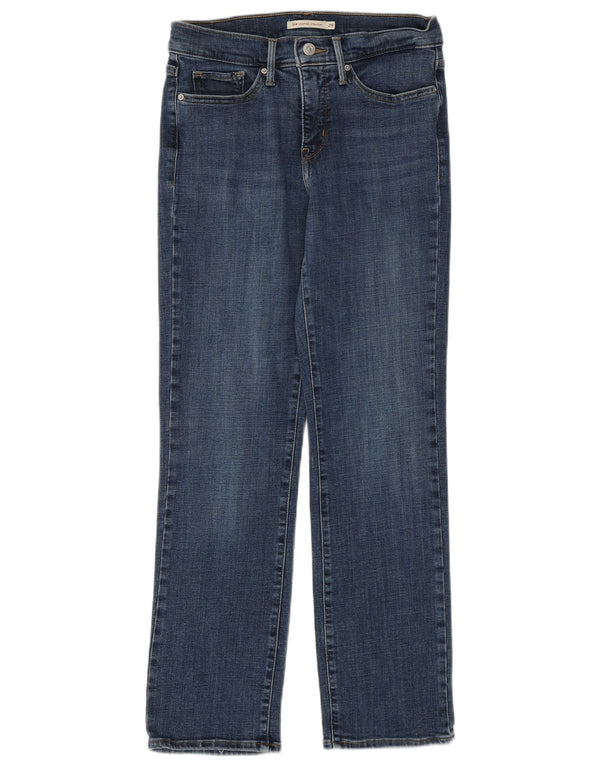 Levi's Dame 314 Shaping Straight Jeans W29 L27 Blå Bomuld
