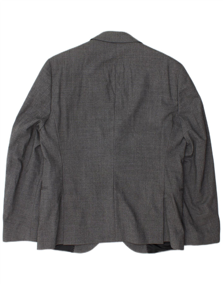 Daniele Alessandrini Herre 2-knaps blazerjakke IT 52 XL Grå Houndstooth