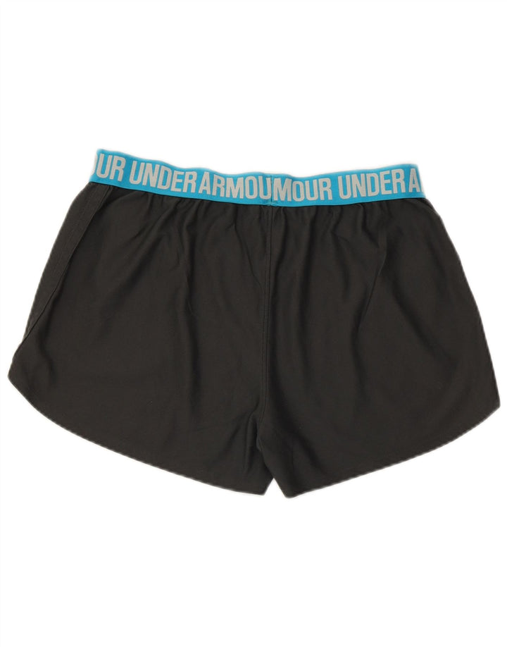 UNDER ARMOUR Grafiske sportsshorts til kvinder UK 14 Medium Black Colourblock
