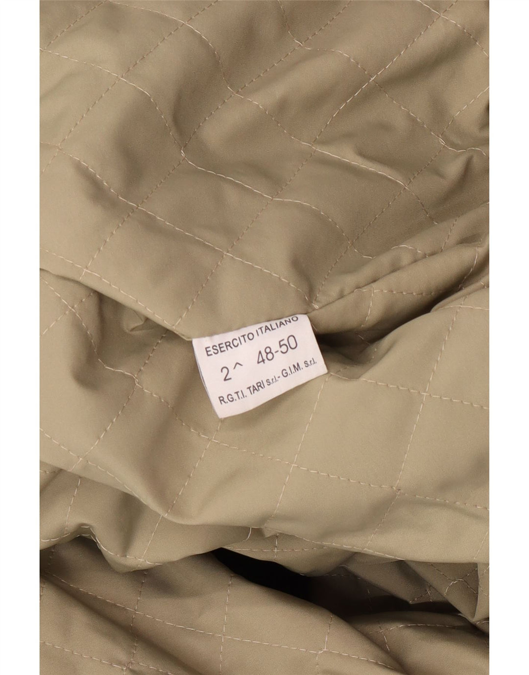 Vintage herre imiteret læder militærjakke IT 48/50 Medium Sort