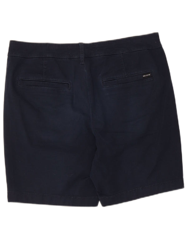 Hollister Chino Shorts til mænd W31 Medium Marineblå Bomuld
