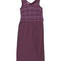 MICHAEL H Womens Sleeveless Maxi Dress UK 14 Medium Purple Striped Vintage Michael H and Second-Hand Michael H from Messina Hembry 