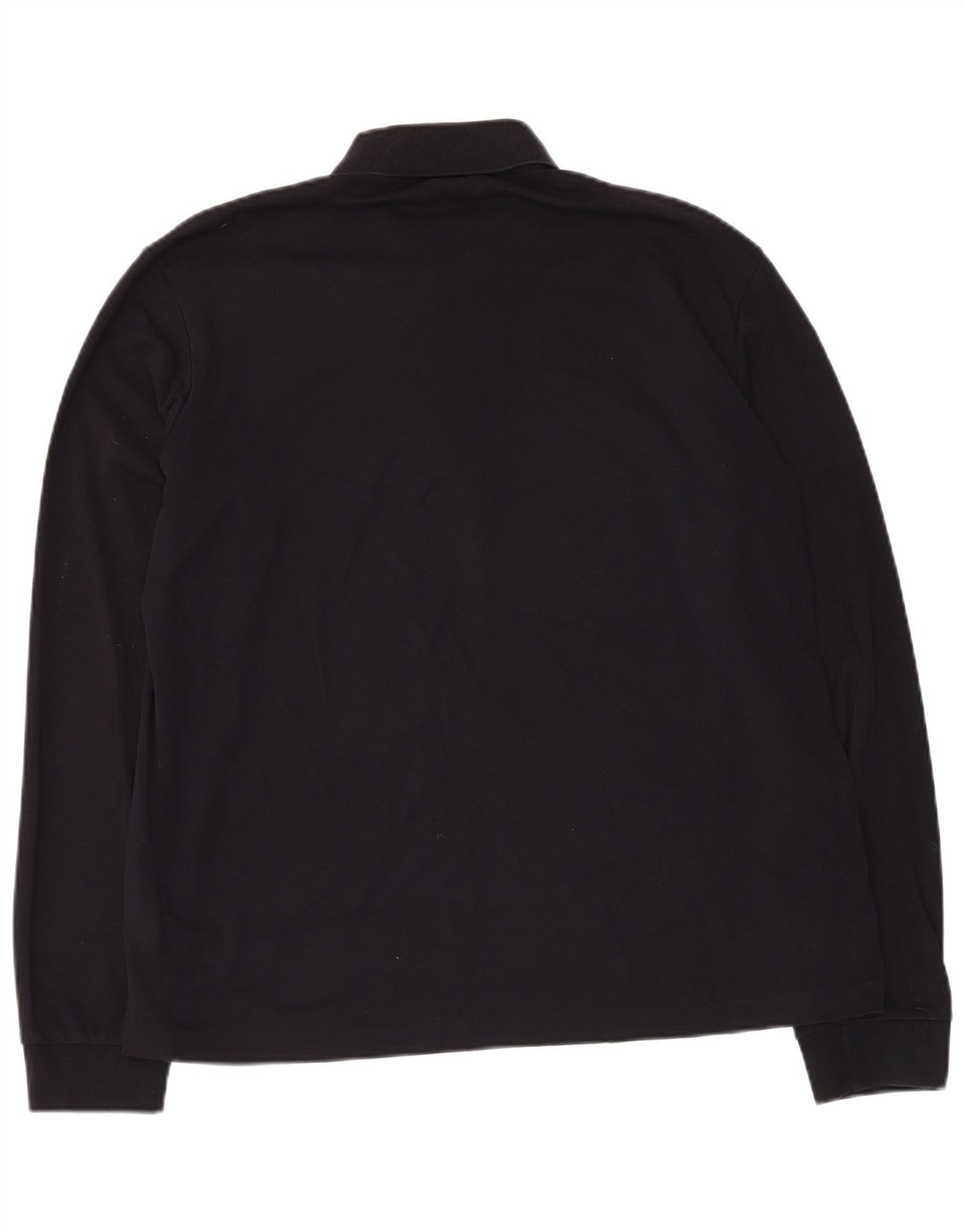Hugo Boss Langærmet herre poloshirt Medium Sort bomuld