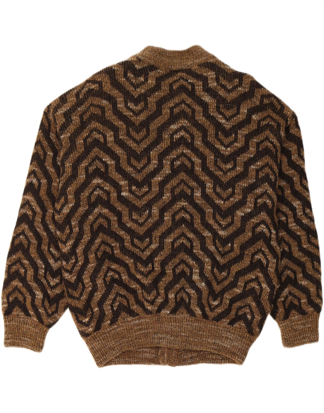 Rodrigo Herre Cardigan Sweater XL Brun Geometrisk