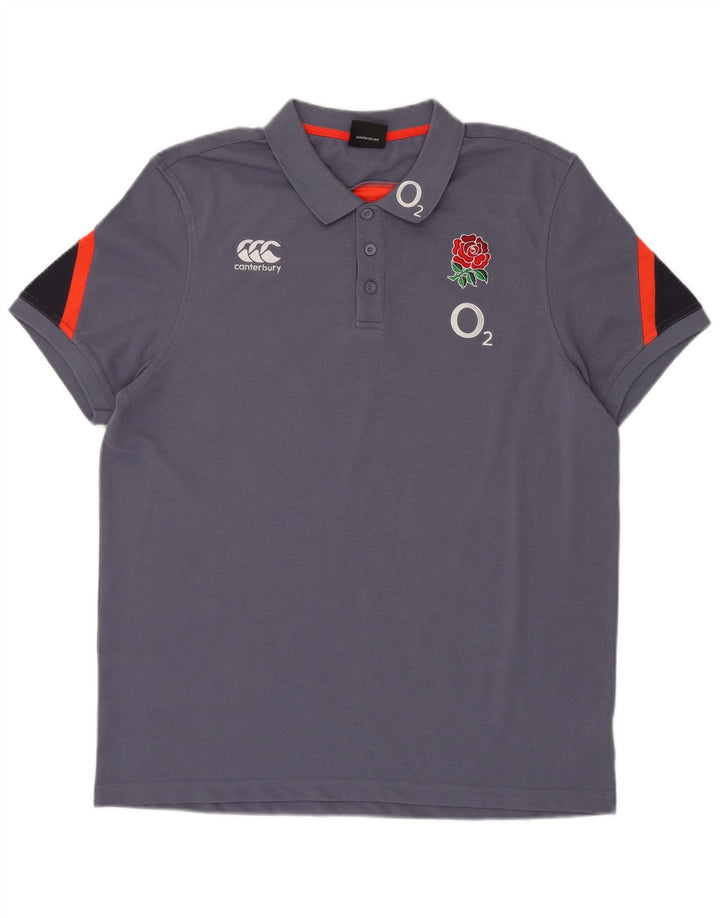 CANTERBURY Grafisk poloshirt til mænd XL Marineblå Colourblock Polyester