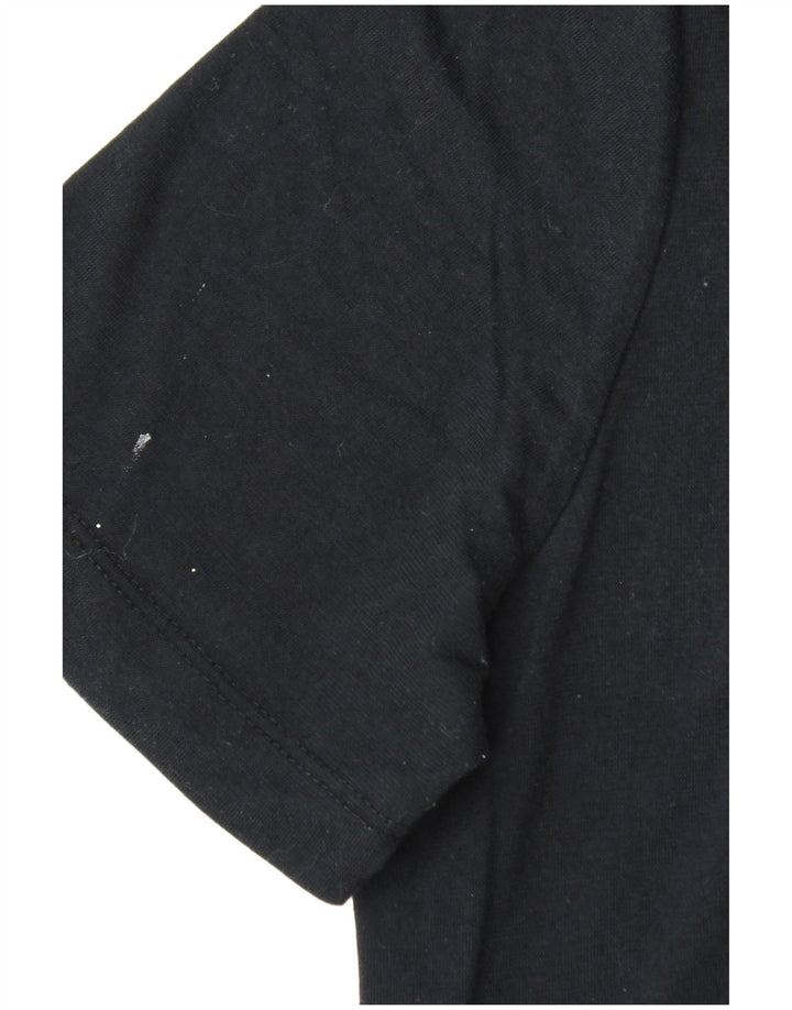 Nike grafisk T-shirt top til mænd, lille sort polyester