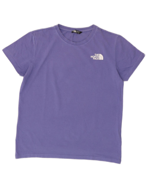 The North Face Boys Grafisk T-Shirt Top 14-15 år XL Lilla Bomuld