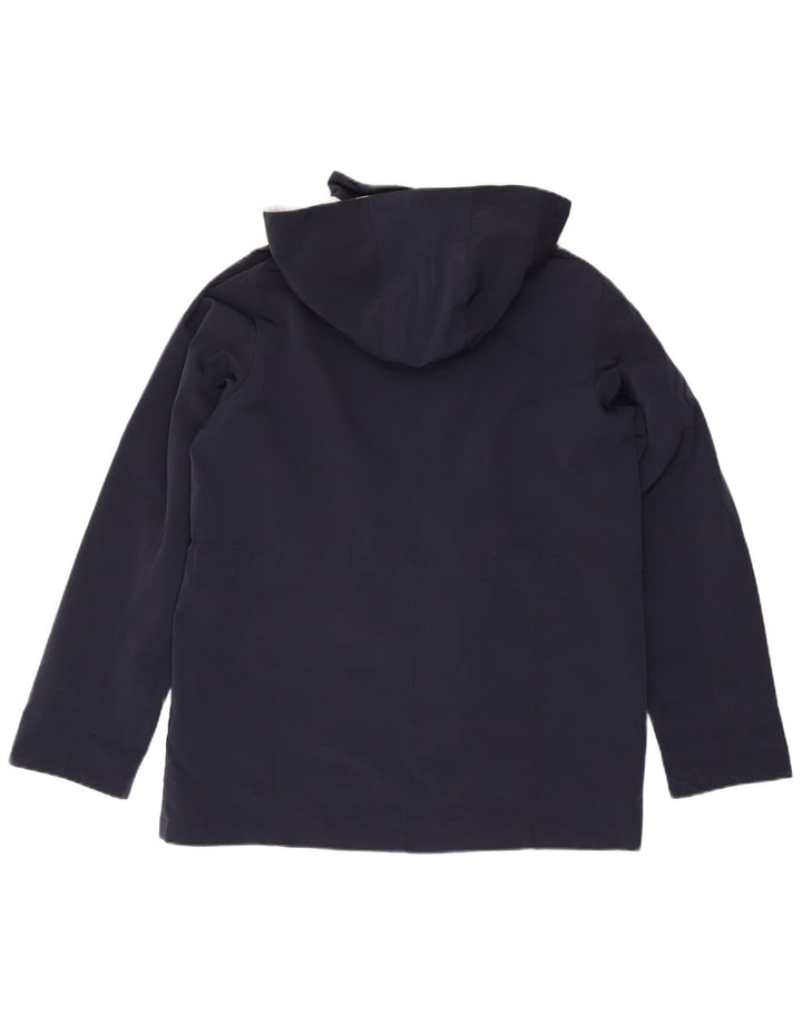 NAUTICA Dame Oversized Hættevindjakke UK 16 Large Navy Blue